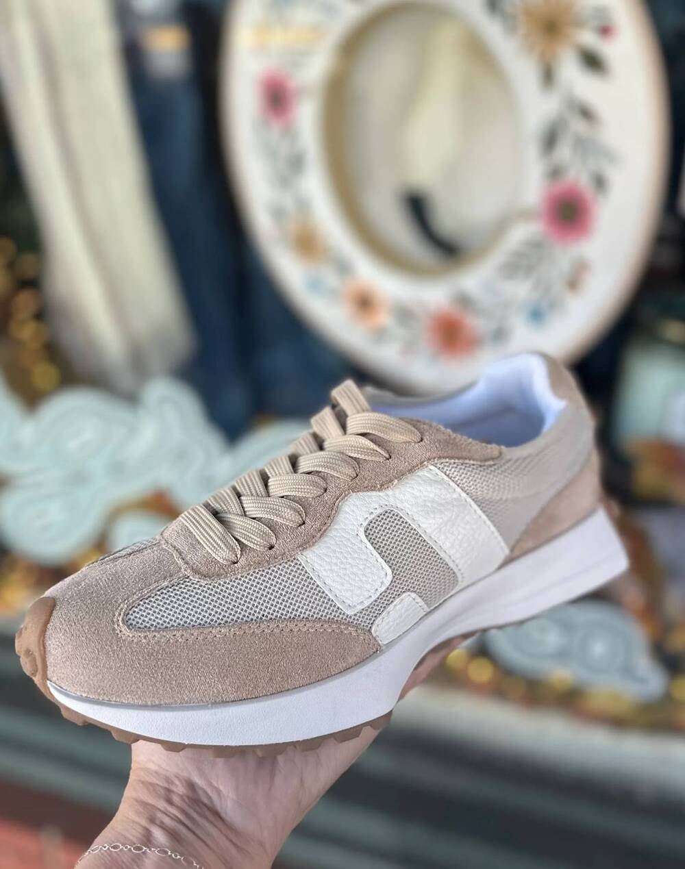 NEW CORKYS FOOTWEAR women's your welcome sneakers in beige